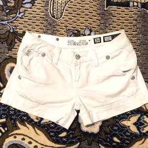 Miss Me White Jean Shorts Size 26